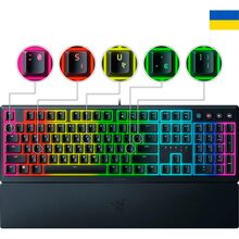 Клавиатура Razer Ornata V3 UKR USB Black (RZ03-04462100-R371)