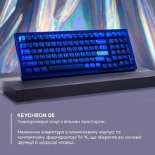 Клавиатура Keychron Q5 100 Key QMK Gateron G PRO Brown Hot-Swap RGB Knob USB Blue (Q5O3Z_KEYCHRON)