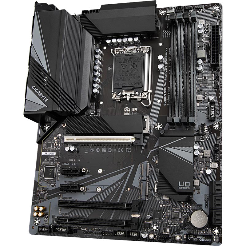 Материнська плата GIGABYTE Z690 UD AX DDR4 Частота роботи пам'яті 5333(O.C.)/5133(O.C.)/5000(O.C.)/4933(O.C.)/4800(O.C.)/4700(O.C.)/4600(O.C.)/4500(O.C.)/4400(O.C.)/4400(O.C.) (OC)/4000(OC)/3866(OC)/3800(OC)/3733(OC)/3666(OC)/3600(OC)/3466(OC). 3333(O.C.)/3300(O.C.)/3200/3000/2933/2800/2666/2400/2133