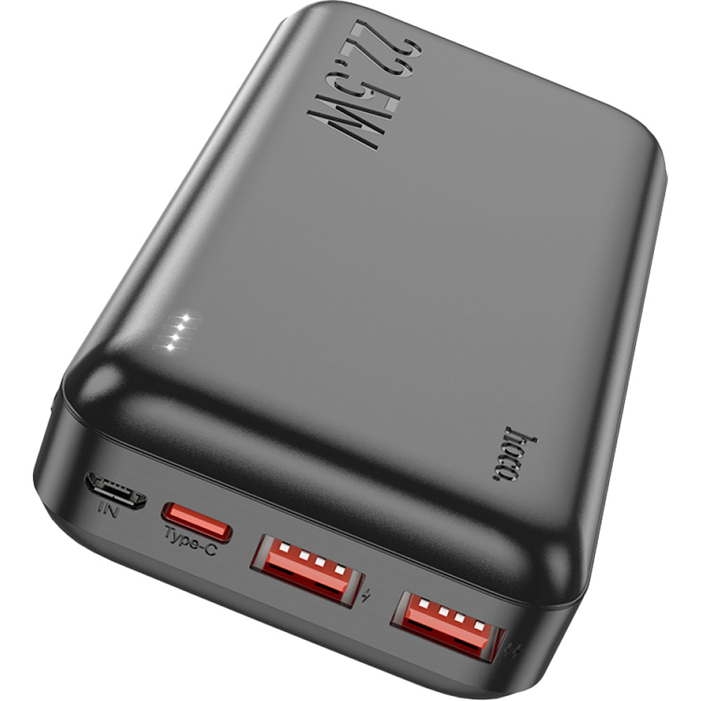 Powerbank HOCO J101A Astute 22.5W 20000mAh Black (38816black) Ємність 20000