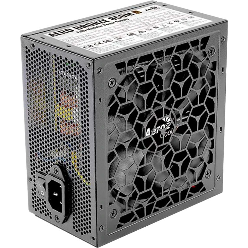 Блок питания AEROCOOL Aero Bronze 850M Fully Modular (ACPB-AR85AEC.1M) 850W Мощность 850