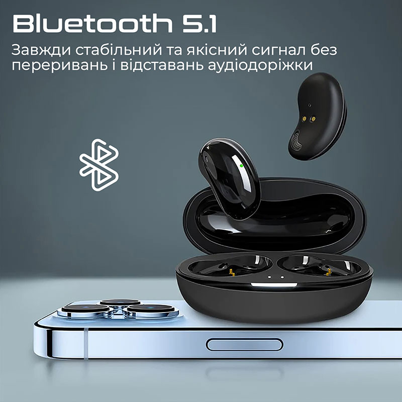 Гарнітура Promate TWS Teeny Black (teeny.black) Додатково Bluetooth чіпсет: JL-AC6976D8; Місткість батареї навушників: 2 x 50 mAh; Місткість батареї кейсу: 320 mAh; Шумопридушення навколишнього середовища; Сенсорне керування; Виклик голосового помічника