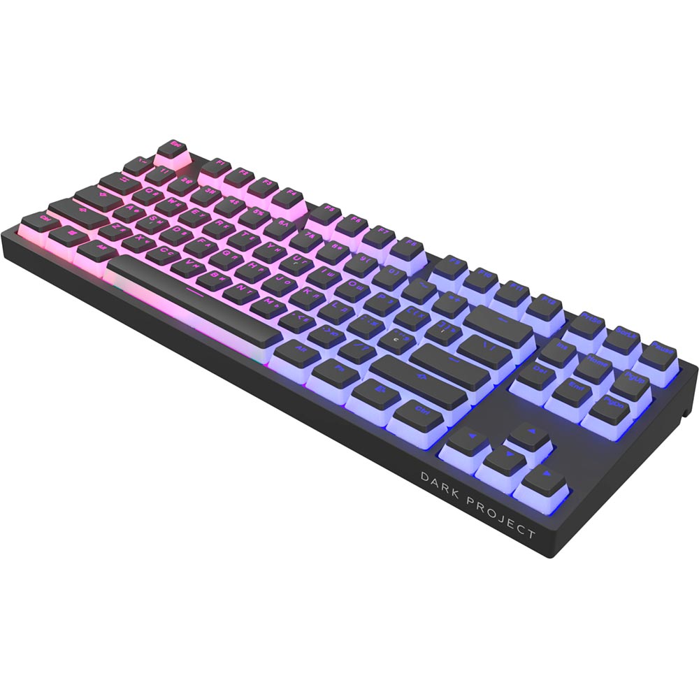 Клавиатура DARK PROJECT KD87A PBT Mechanical Gateron Cap Teal Black (DP-KD-87A-007700-GTC) Класс игровая