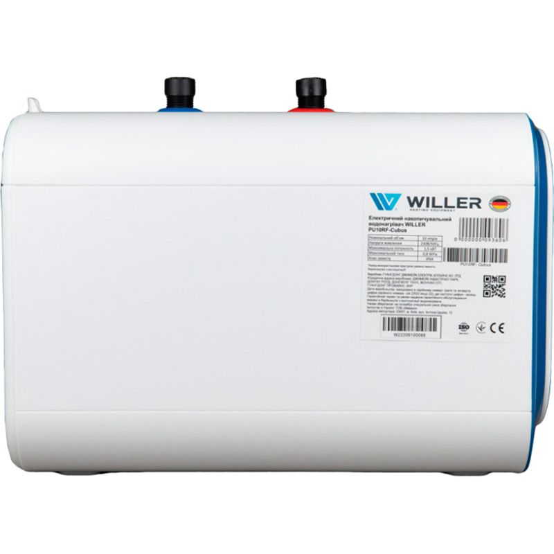 Бойлер WILLER PU07RF-Cubus Тип ТЭНа мокрый