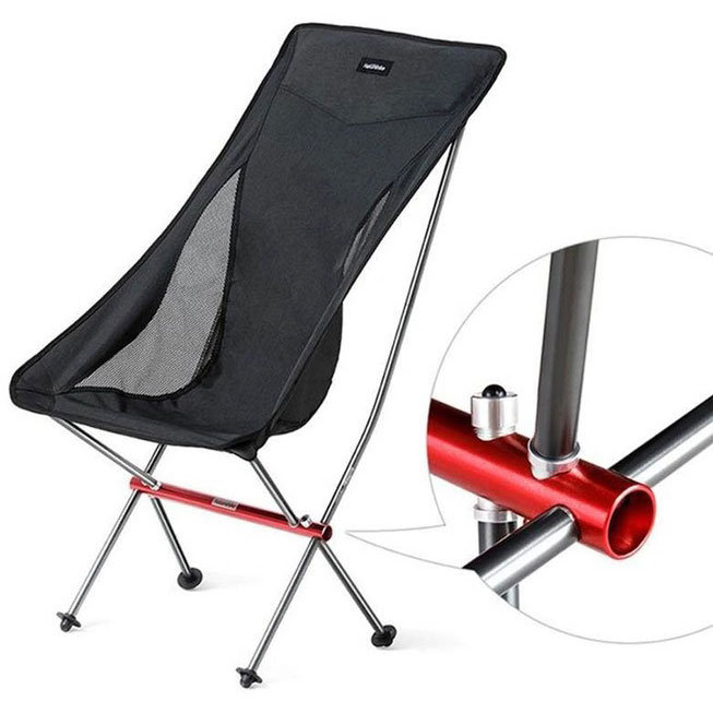 Кресло NATUREHIKE YL06 NH18Y060-Z Black (6927595733608) Вес 1.28