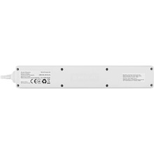 Мережевий фільтр REAL EL RS-6 Protect M 6 розеток 1.8м 16A 3x1.5мм2 White (EL122300031)