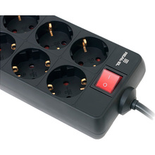 Мережевий фільтр REAL EL RS-8 Protect 8 розеток 5м 16А 3х1.5мм2 Black (EL122300024)
