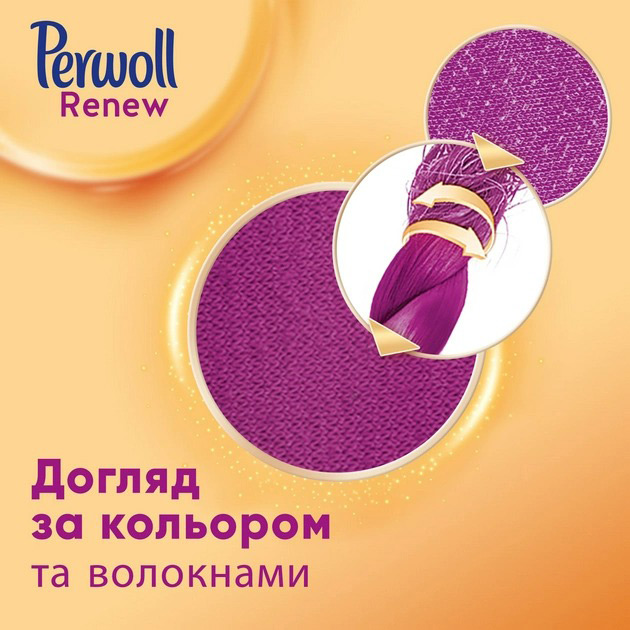 Засіб для прання Perwoll Renew для щоденного прання 3.74 л (9000101578447) Спосіб застосування Рекомендується прати в режимі делікатних тканин. Якщо прати в пральній автоматичній машині, завантажуйте не більше половини барабана. Машинне прання (м'яка або середня жорсткість вода): 55 мл при легкому забрудненні. Ручне прання: 55 мл на 10 л