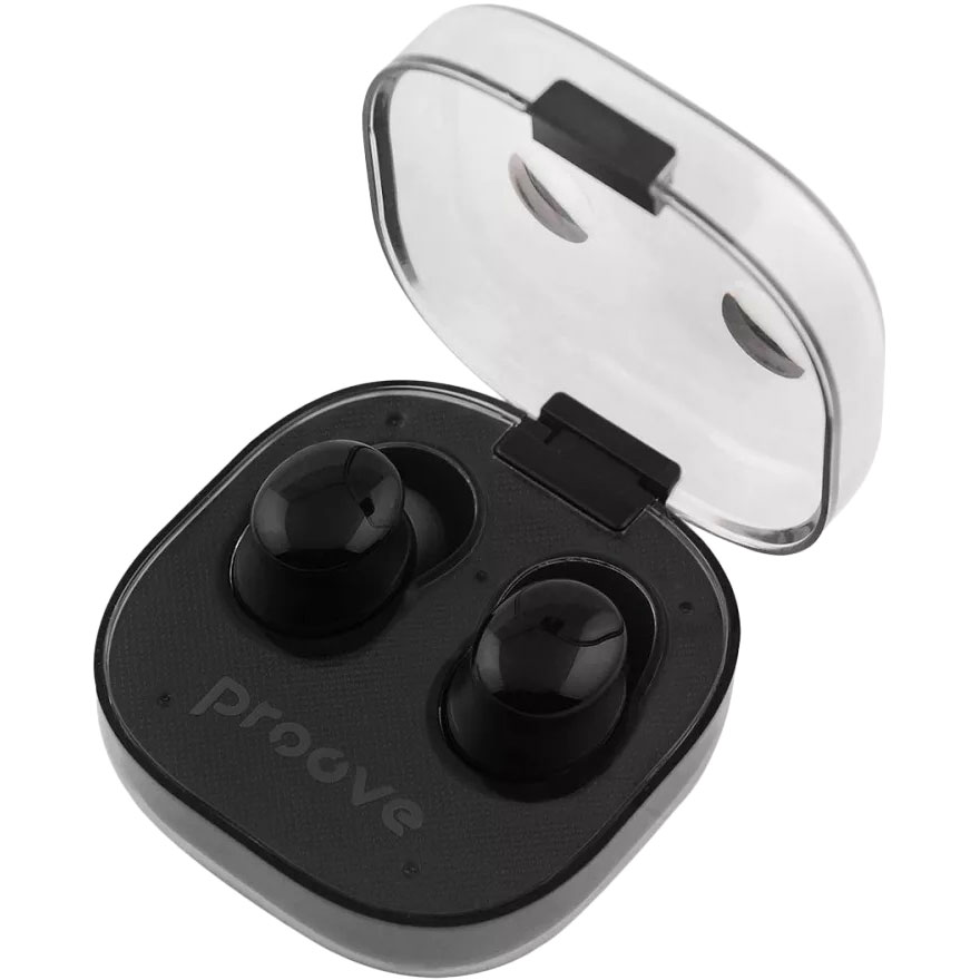 Гарнітура PROOVE Boost EQ01 Black (39532) Додатково сенсорне керування; Bluetooth: 5.2; ємність акумулятора кейсу: 300 мАг; ємність акумулятора навушників: 35 мАг;