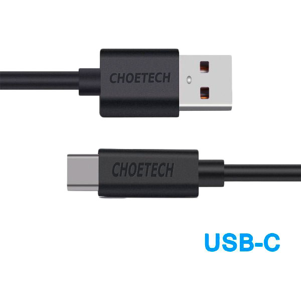 Кабель CHOETECH USB Type-C - USB Type-C 1 м Black (AC0002) Довжина 1