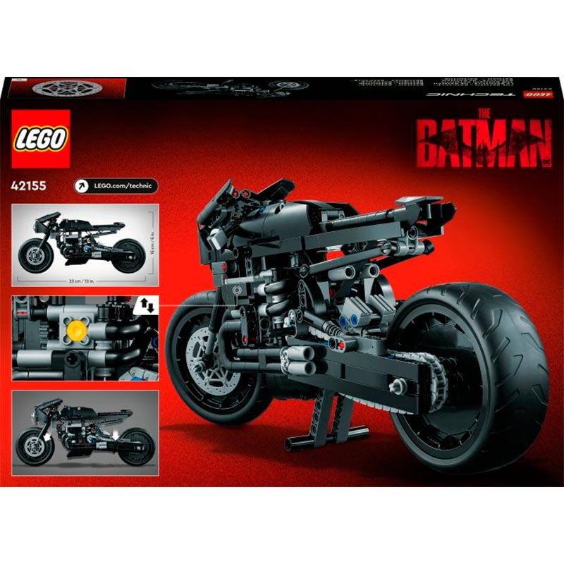 Конструктор LEGO Technic Бэтмен: Бэтцикл 641 деталь (42155) Тематика транспорт