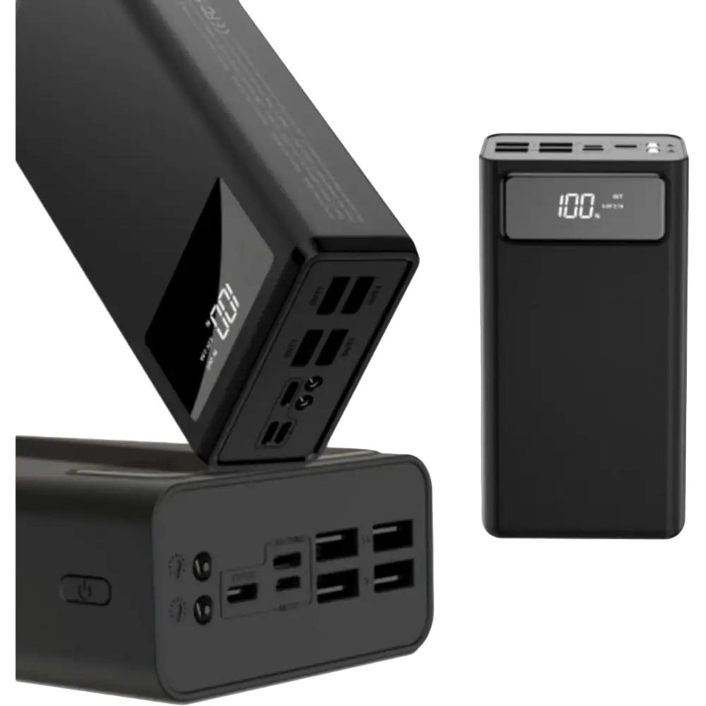 Powerbank XO PR123 30000mAh Black Ємність 30000