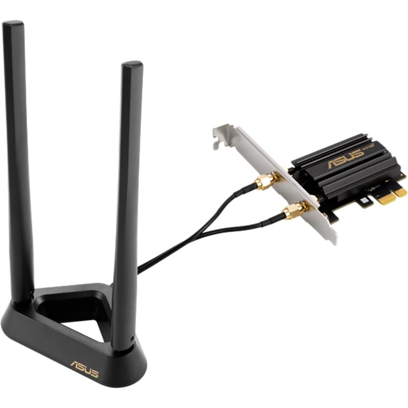 Антена Wi-Fi ASUS PCE-AXE59BT Bluetooth 5.2 PCI Express (90IG07I0-MO0B00) Швидкість передачі даних 5400