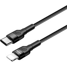 Кабель COLORWAY USB Type-C - Apple Lightning (20W) 3.0А 30 cм Black (CW-CBPDCL054-BK)