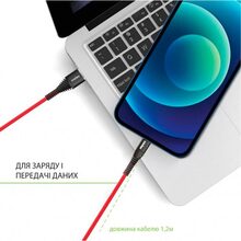 Кабель Intaleo CBRNYT1 USB to USB Type-C 1.2 м Red (1283126559464)