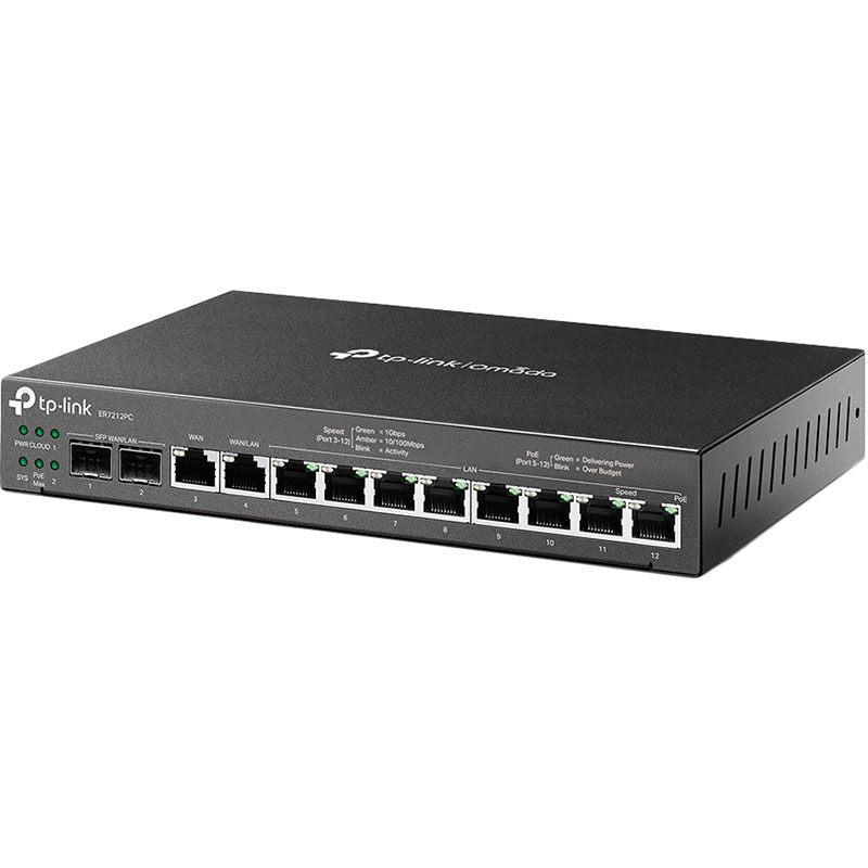 Маршрутизатор TP-LINK ER7212PC VPN Omada Количество LAN-портов (RJ-45) 8