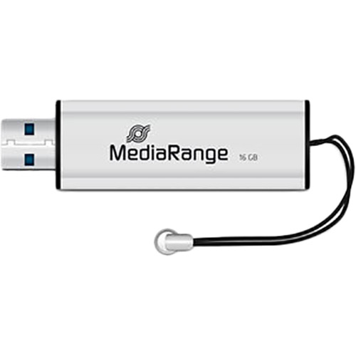 Флеш-драйв MEDIARANGE 16GB USB 3.0 Black/Silver (MR915) Матеріал корпуса пластик