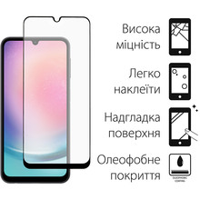 Захисне скло DENGOS Glass Full Glue для Samsung Galaxy M34 5G Black (TGFG-310)