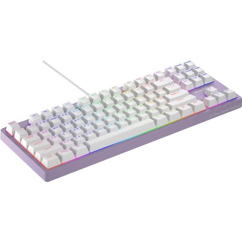 Клавіатура Hator Rockfall 2 Mecha TKL Orange USB Lilac (HTK-724) Клас ігрова