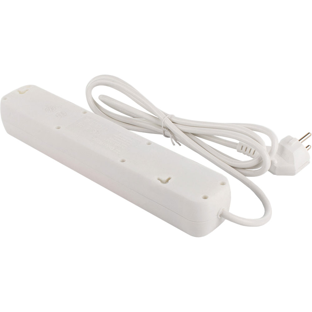 Мережевий фільтр COLORWAY 5 розеток 2м 10А 3х1.0мм2 White (CW-PSEA52W) Тип розеток євророзетка із заземленням (Тип F)