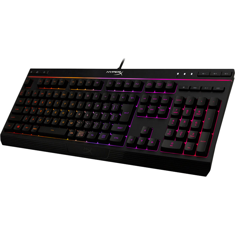 Клавіатура HYPERX Alloy Core RGB ENG/UA Black (4P4F5AA) Конструкція мембранна