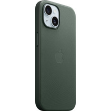 Чохол APPLE для iPhone 15 FineWoven Case with MagSafe Evergreen (MT3J3ZM/A)