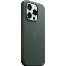 Чохол APPLE для iPhone 15 Pro FineWoven Case with MagSafe Evergreen (MT4U3ZM/A)