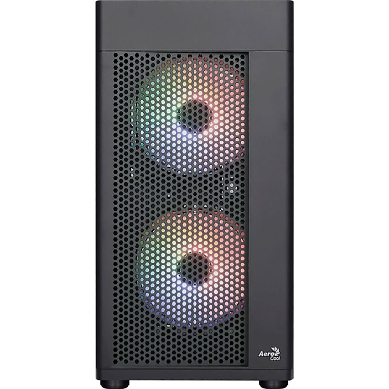 Корпус AEROCOOL Hexform-G-BK-v2 (ACCS-PV38033.11) Black без БП Размер материнской платы (макс.) micro-ATX