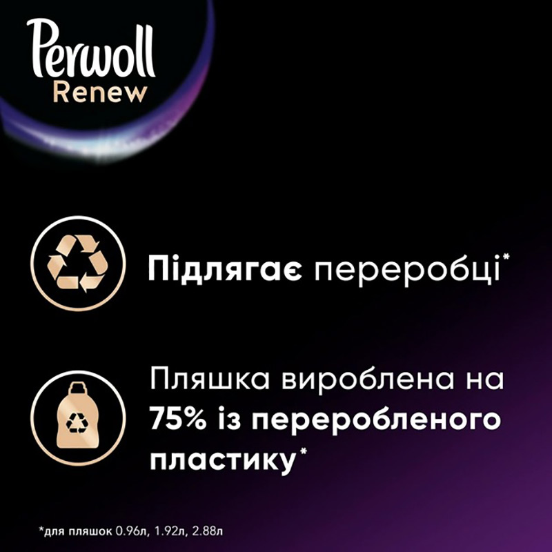 Средство для стирки Perwoll Renew для черных и темных вещей 3.74 л (9000101576405) Температура стирки от 20 до 60°С