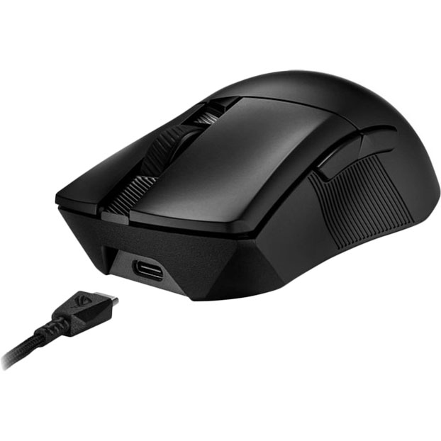 Миша ASUS ROG Gladius III AimPoint RGB USB/WL/BT Black (90MP02Y0-BMUA00) Бездротове підключення Bluetooth + RF