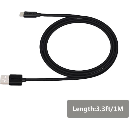 Кабель CHOETECH USB Type-C - USB Type-C 1 м Black (AC0002) Підсвітка False