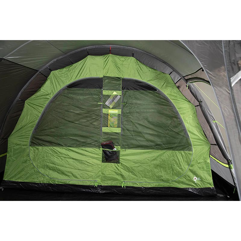 Палатка HIGH PEAK Bozen 5.0 Light Grey/Dark Grey/Green (11836) Кол-во слоев 2