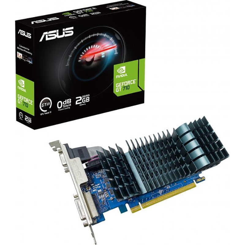 Видеокарта Asus GeForce GT 710 EVO 2GB 64bit 954/900MHz (GT710-SL-2GD3-BRK-EVO) Тип памяти GDDR3