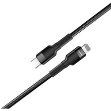 Кабель COLORWAY USB Type-C - Apple Lightning (20W) 3.0А 30 cм Black (CW-CBPDCL054-BK)
