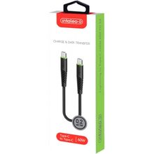 Кабель Intaleo CBFLEXTT0 USB Type-C to USB Type-C 60W 0.2 м Black (1283126559495)