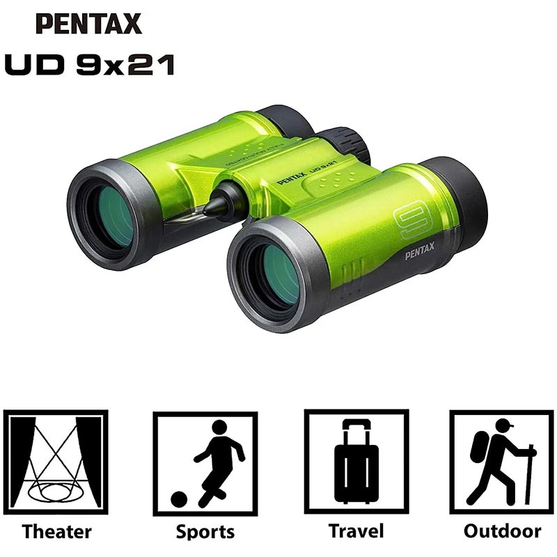 Бінокль PENTAX UD 9x21 Green (61813) Материал корпуса пластик