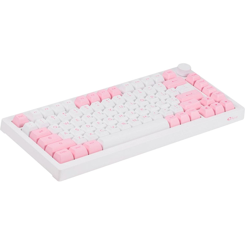 Клавіатура AKKO 5075B Plus Prunus Lannesiana RGB CS Silver Hot-Swap White/Pink (6925758619158) Конструкція механічна