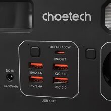 Зарядна станція CHOETECH 300W/277Wh/76800mAh/3.6V/4 x UAB-A, 1xType-C(100W)