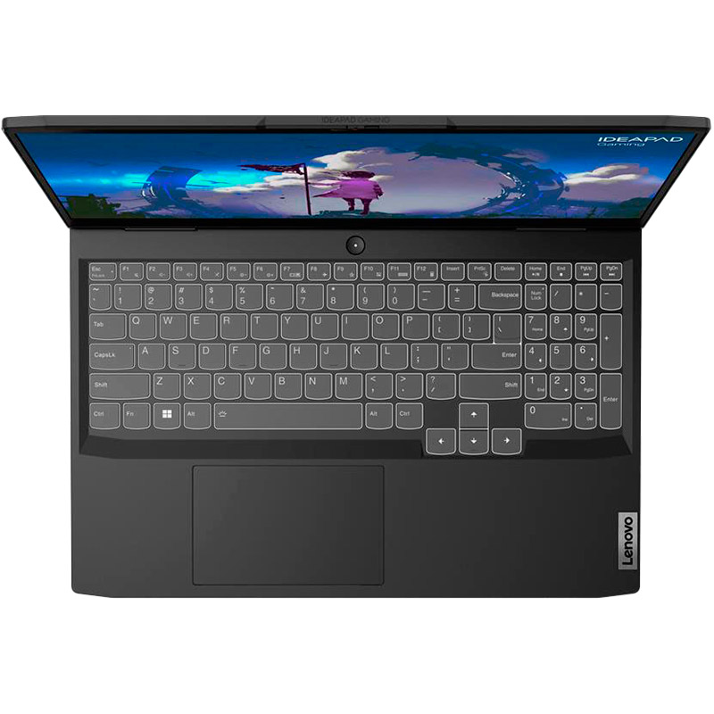 Зовнішній вигляд Ноутбук Lenovo IdeaPad Gaming 3 16IAH7 Onyx Grey (82SA00GDRA)