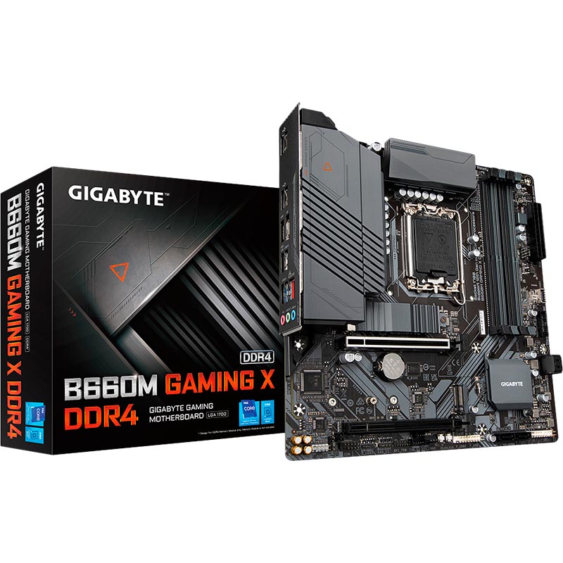 Материнська плата GIGABYTE B660M GAMING X DDR4 Підтримувані процесори 12-е поколение Intel Core, Pentium Gold and Celeron Processors