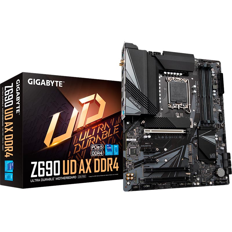Материнська плата GIGABYTE Z690 UD AX DDR4 Підтримувані процесори 12-е поколение Intel Core, Pentium Gold and Celeron Processors