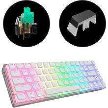 Клавіатура DARK PROJECT KD68B PBT Mechanical G3ms Sapphire Transparent (DP-KD-68B-907700-GMT)