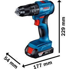 Дрель-шуруповерт BOSCH GSB 185-LI (0.601.9K3.100)