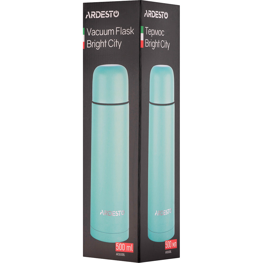 Термос ARDESTO Bright City 500 мл Light Blue (AR2650BL) Об’єм 0.5