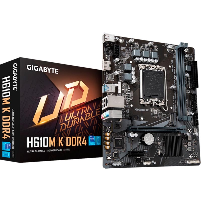 Материнська плата GIGABYTE H610M K DDR4 Чіпсет Intel H610