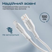 Кабель Promate xCord-Ai USB - Lightning 2А 1 м White (xcord-ai.white)