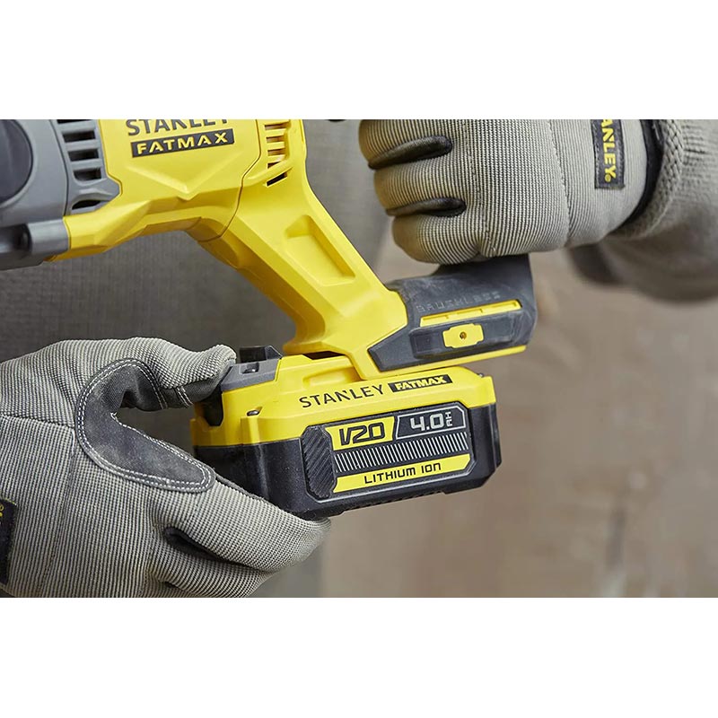 Перфоратор STANLEY FatMax SDS-Plus Li-Ion 18 В (SFMCH900M22) Ємність акумулятора 4