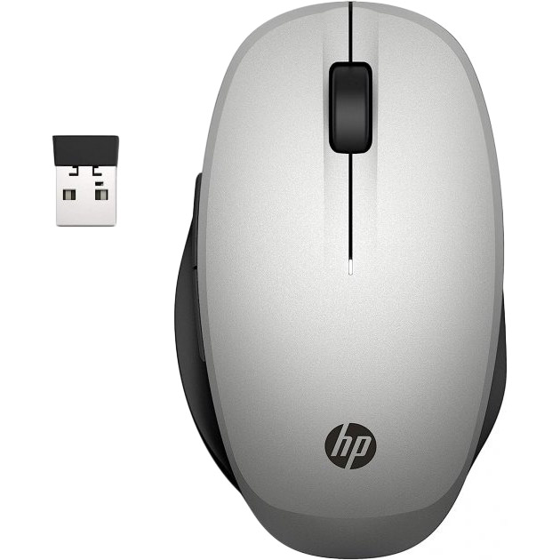 Мышь HP Dual Mode BT/WL Silver (6CR72AA) Разрешение сенсора 3600