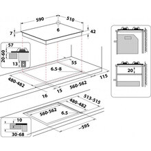 Варильна поверхня WHIRLPOOL GOS 6415/NB1