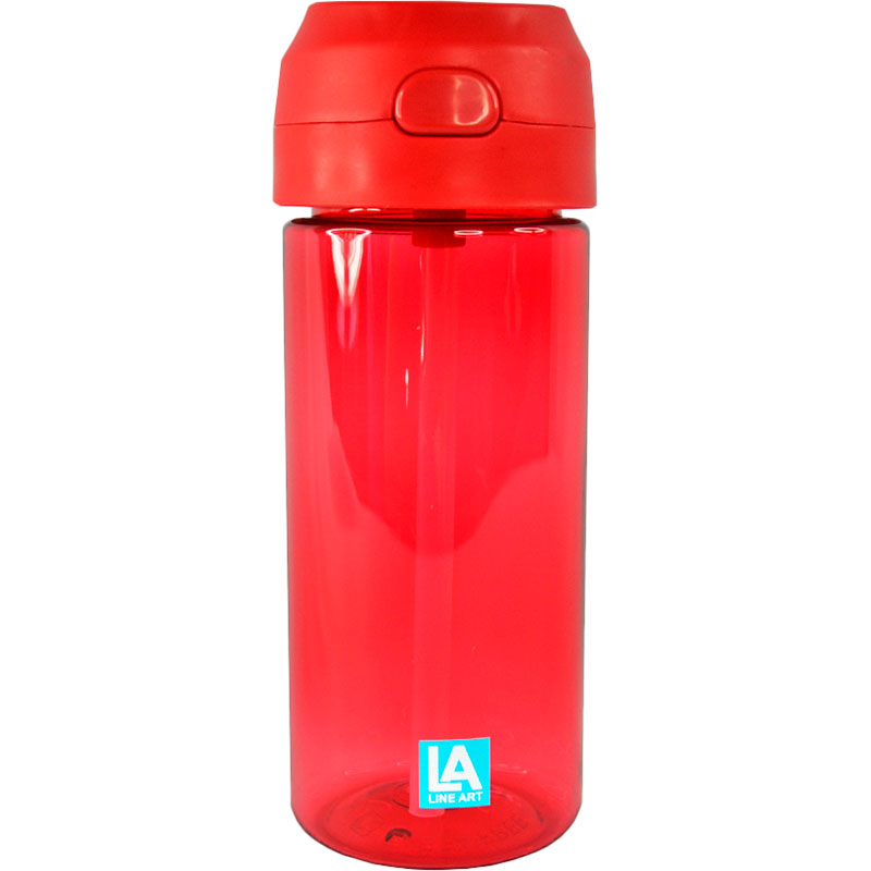 Пляшка для води LINE ART Bright 440 мл Red (20221LA-02) Пляшка для води LINE ART Bright 440 мл Red (20221LA-02)